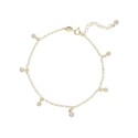 Tobillera plata y Liska Crystals - LSW4376TB-D