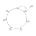Tobillera plata y Liska Crystals - LSW4375TB-B