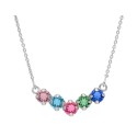 Collar plata y Liska Crystals - LSW4369CL