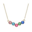 Collar plata y Liska Crystals - LSW4369CL-D
