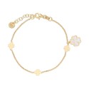 Pulsera plata y madre perla - LAF6412BR-D