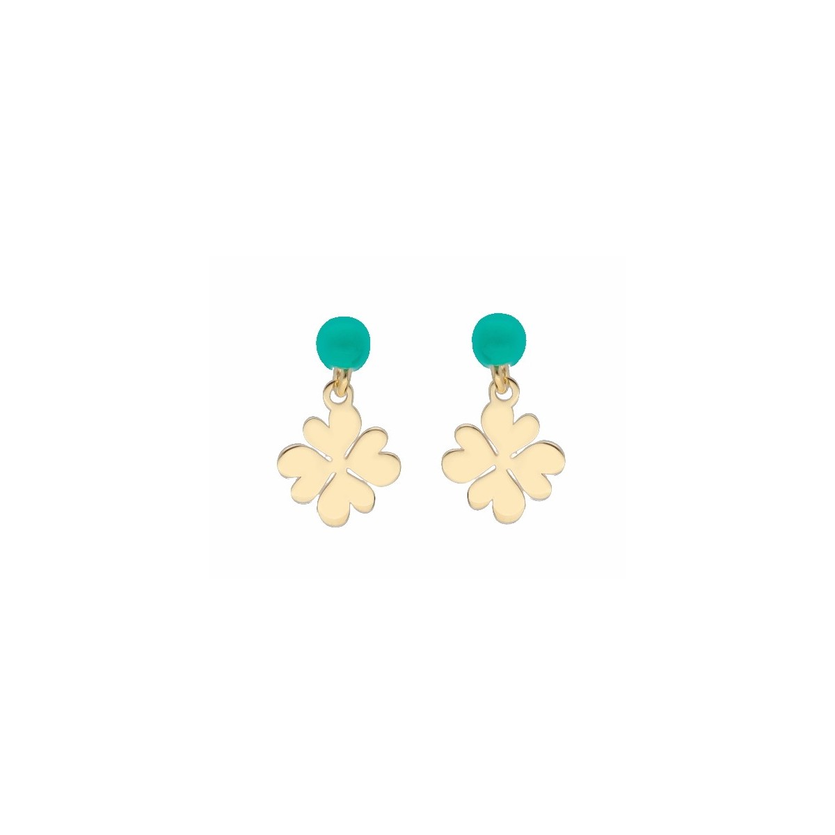 Pendientes trébol plata - LAF6410A-D