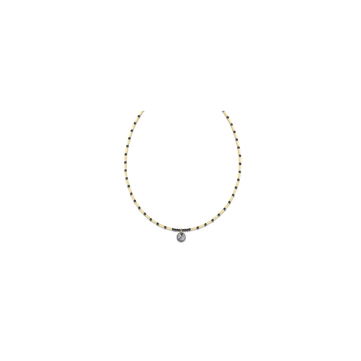 Collar plata y Liska Crystals - LSW0189CL-GSN