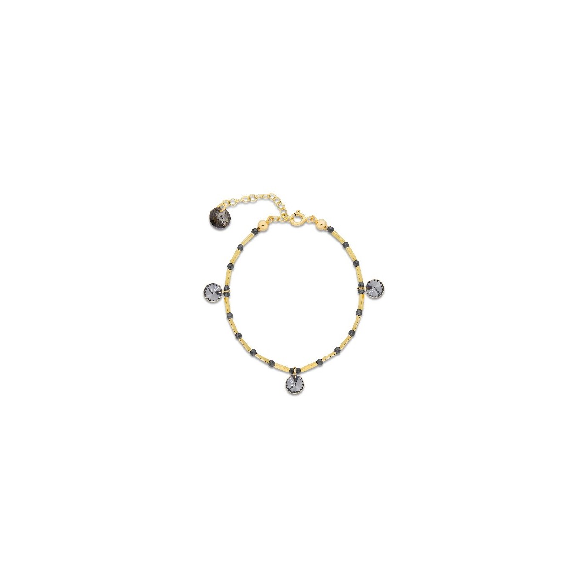 Pulsera plata y Liska Crystals - LSW0189BR-GSN