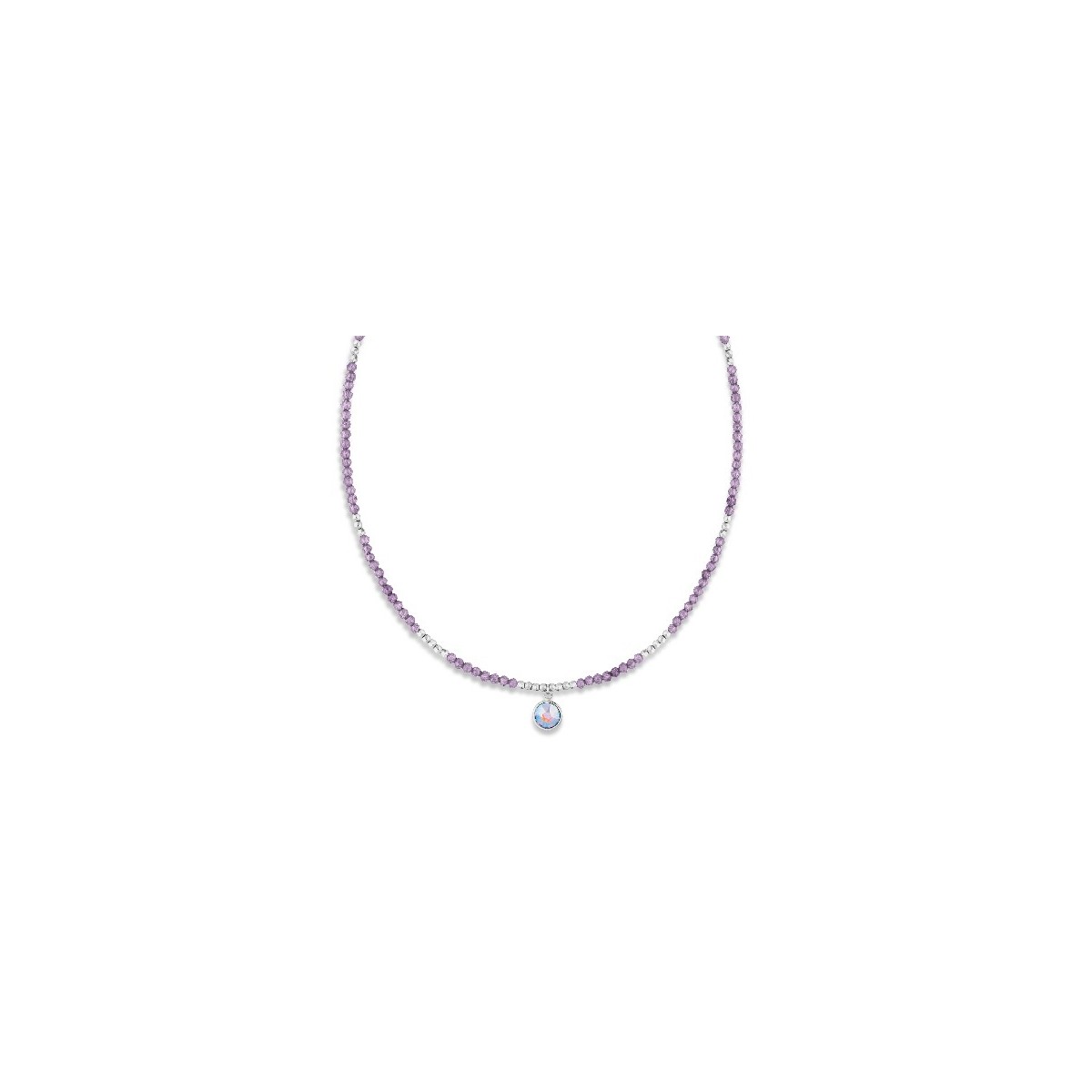 Collar plata y Liska Crystals - LSW0188CL-AB