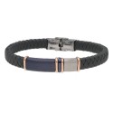 Pulsera caucho y acero - MTC052BR-R