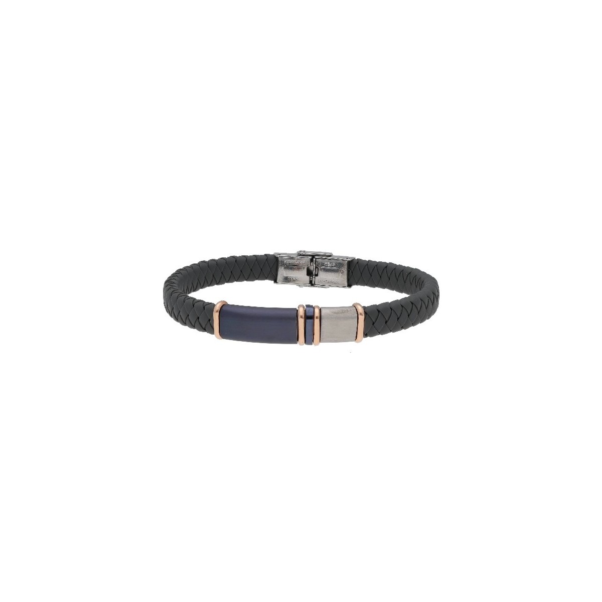 Pulsera caucho y acero - MTC052BR-R