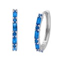 Pendientes plata y circonitas 1,5cm diámetro - LAD7204A-A