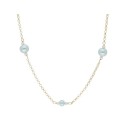 Collar plata y perlas - LAF6428CL-D
