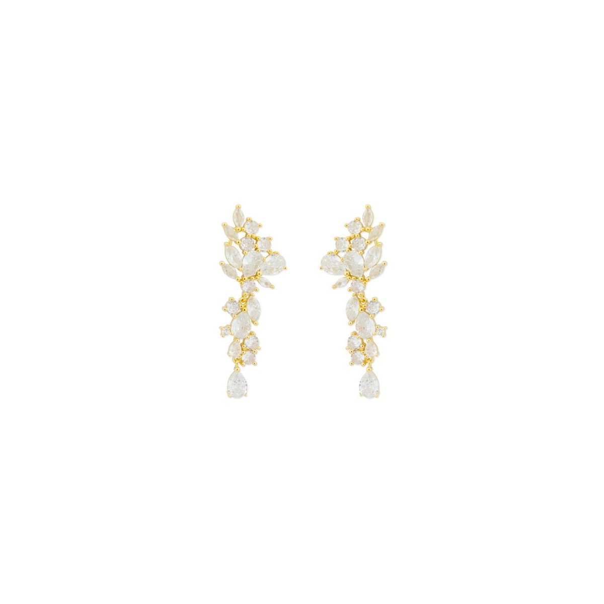 Pendientes plata y circonitas - LAD3102A-D