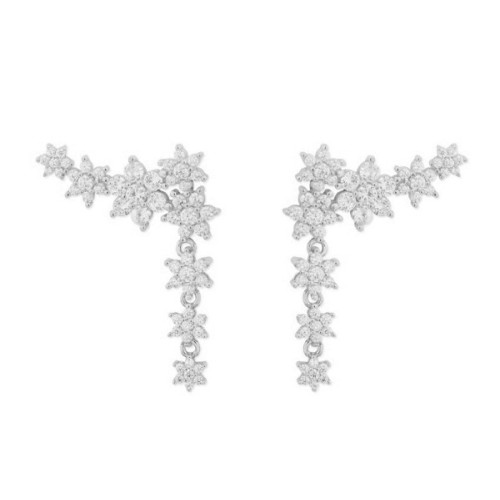 Pendientes plata y circonitas - LAD3107A