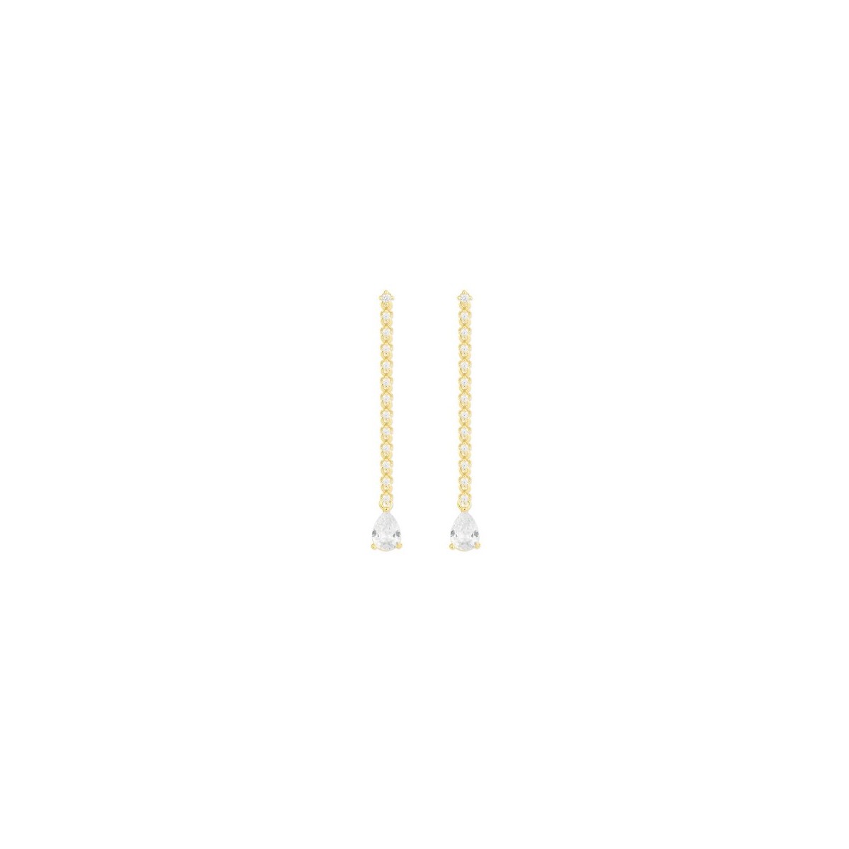 Pendientes plata y circonitas - LAD3088A-D