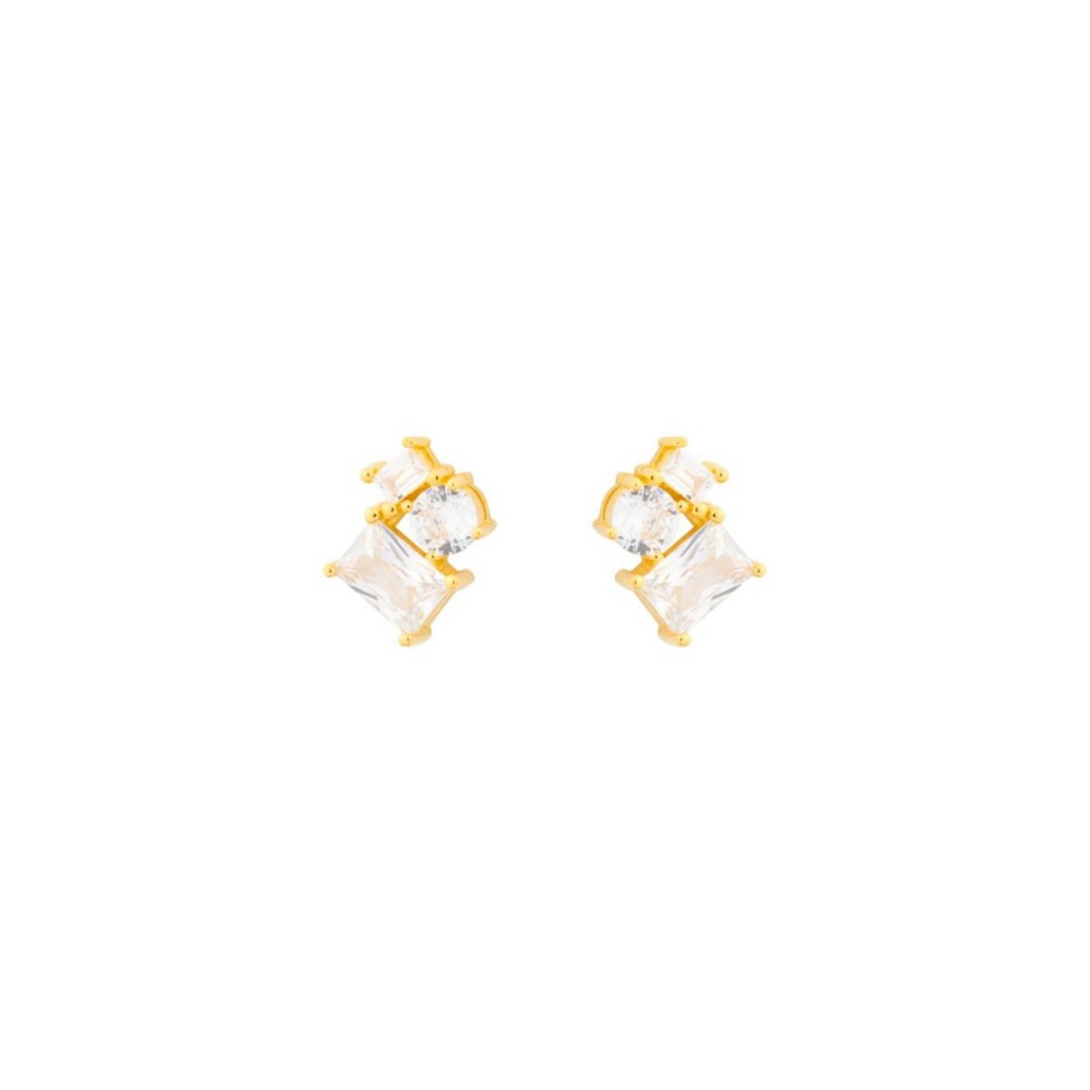 Pendientes plata y circonitas - MED357A-D