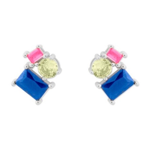 Pendientes plata y circonitas - MED362A