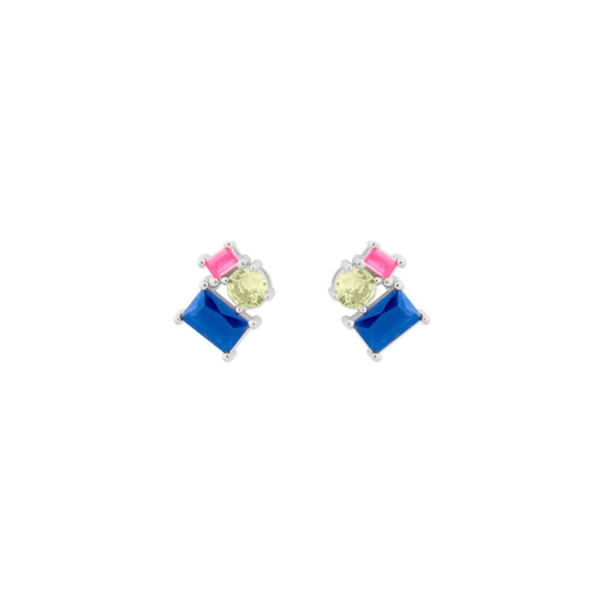 Pendientes plata y circonitas - MED362A
