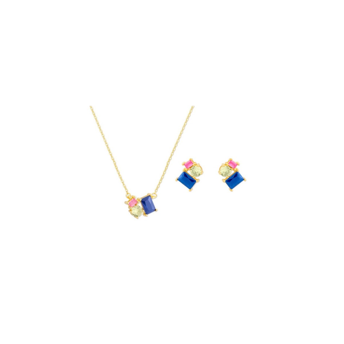 Conjunto plata y circonitas - MED362C-D