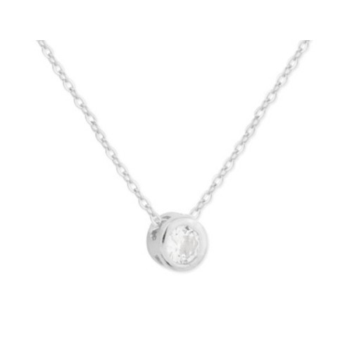 Colgante plata y circonitas 4mm - MED366CL-4