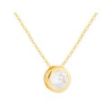 Colgante plata y circonitas 8mm - MED366CL-8D
