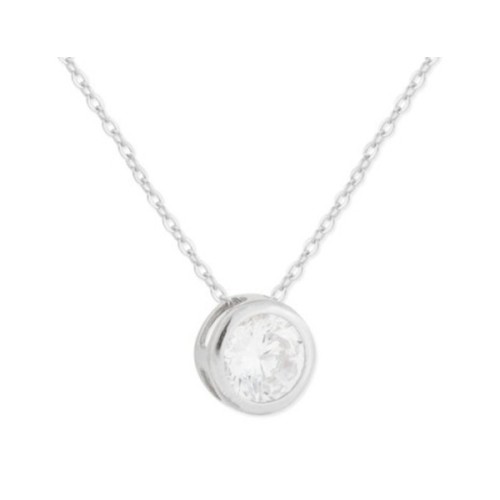 Colgante plata y circonitas 8mm - MED366CL-8