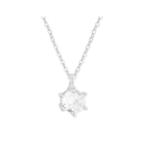Colgante plata y circonitas 5mm - MED367CL-5