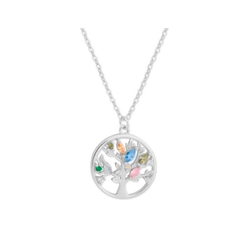 Colgante árbol vida Plata y circonitas - MED369CL