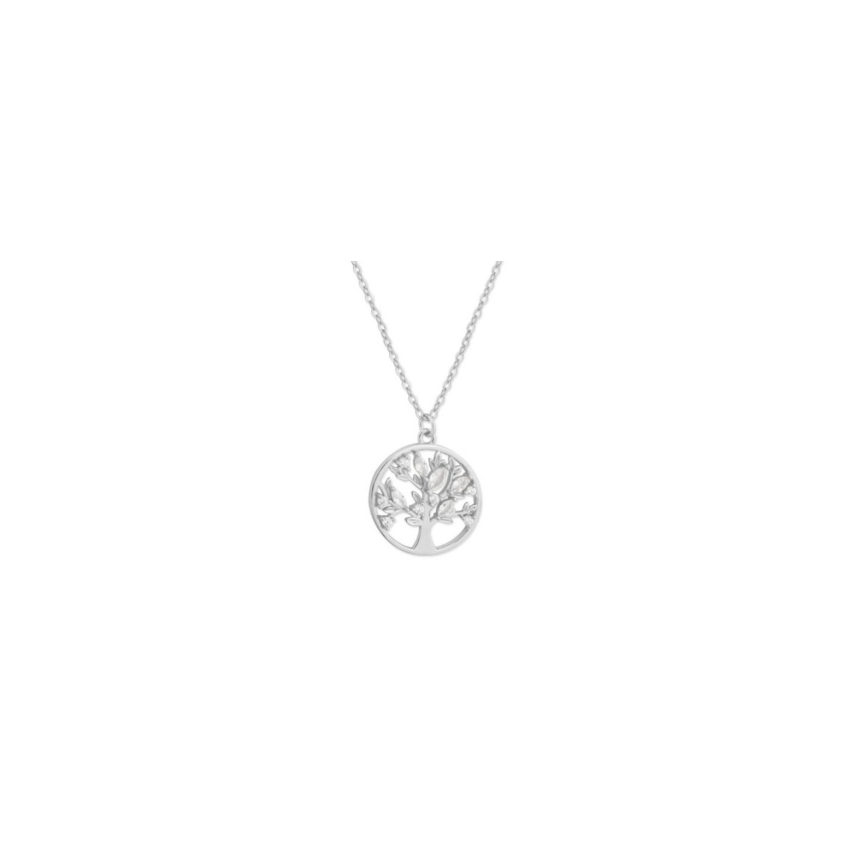 Colgante árbol vida Plata y circonitas - MED368CL