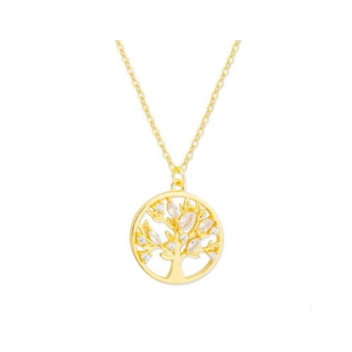 Colgante árbol vida Plata y circonitas - MED368CL-D