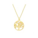 Colgante árbol vida Plata y circonitas - MED368CL-D