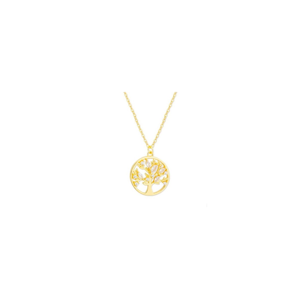Colgante árbol vida Plata y circonitas - MED368CL-D