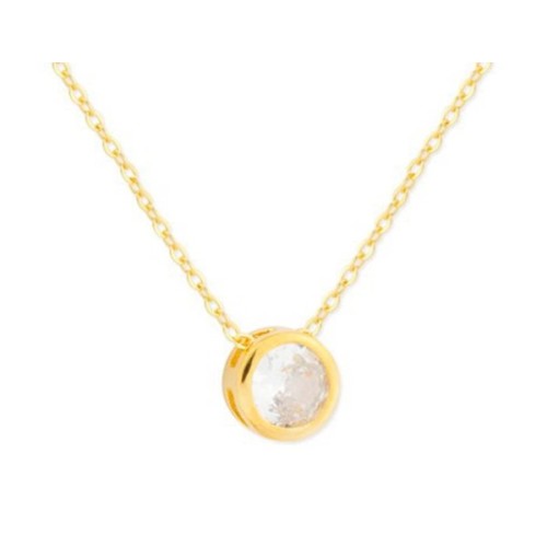 Colgante plata y circonitas 6mm - MED366CL-6D
