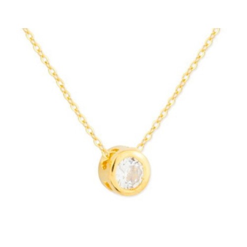 Colgante plata y circonitas 5mm - MED366CL-5D