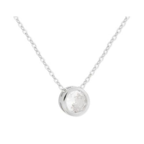 Colgante plata y circonitas 6mm - MED366CL-6
