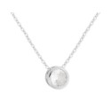 Colgante plata y circonitas 6mm - MED366CL-6