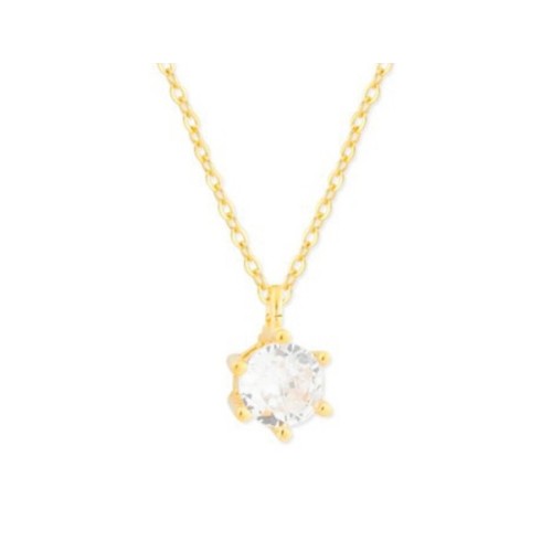 Colgante plata y circonitas 4mm - MED367CL-4D