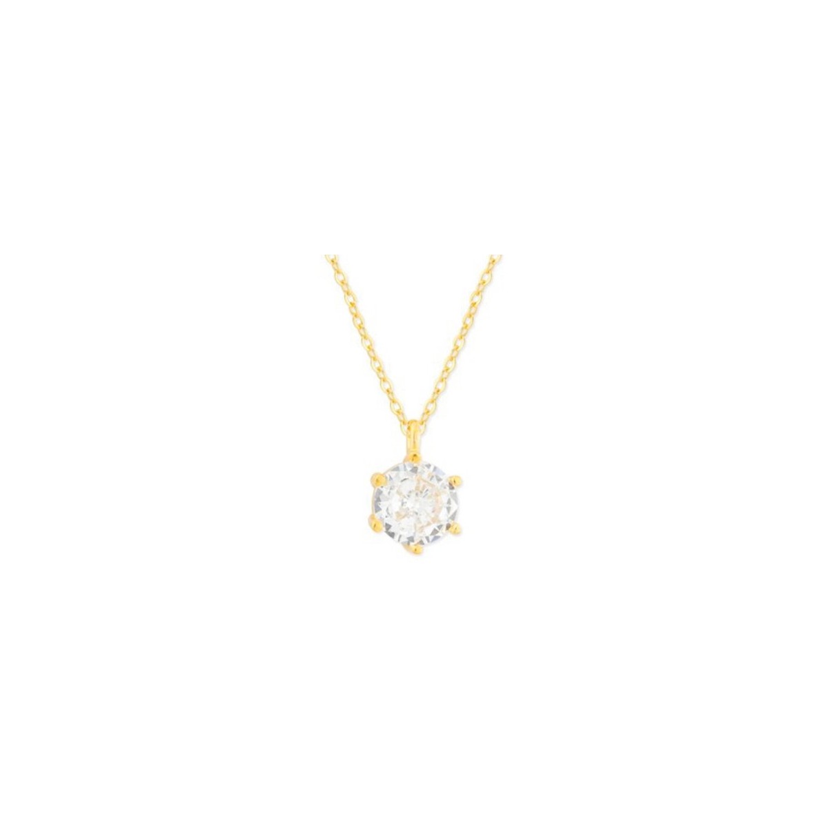 Colgante plata y circonitas 6mm - MED367CL-6D