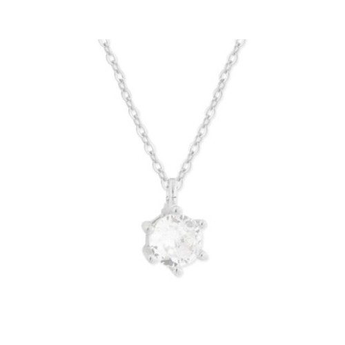 Colgante plata y circonitas 4mm - MED367CL-4