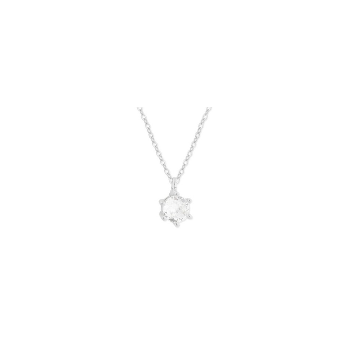 Colgante plata y circonitas 4mm - MED367CL-4