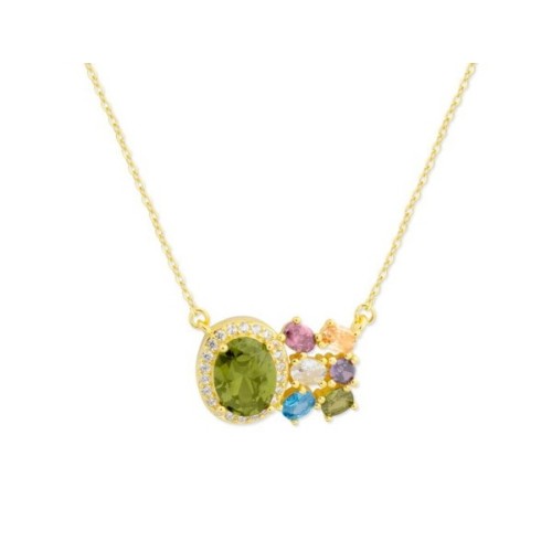 Colgante plata y circonitas - MED371CL-D