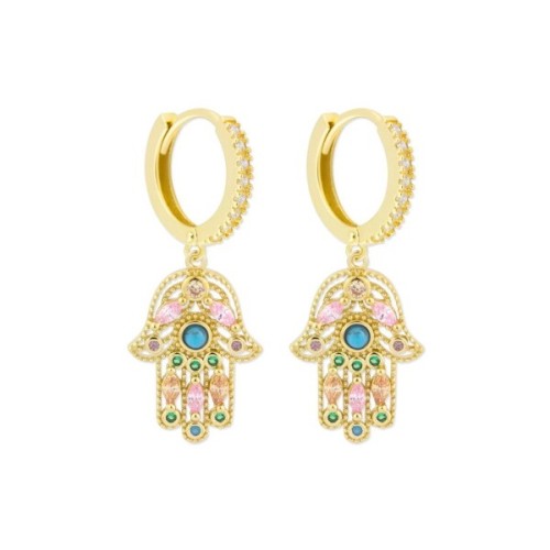 Pendientes plata y circonitas - MED374A-D