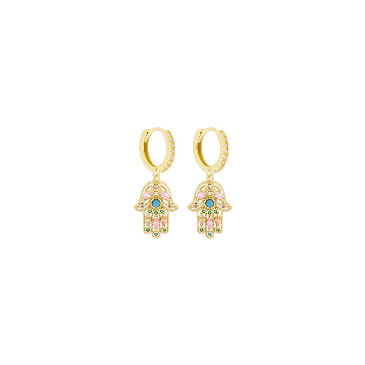 Pendientes plata y circonitas - MED374A-D