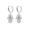 Pendientes plata y circonitas - MED374A