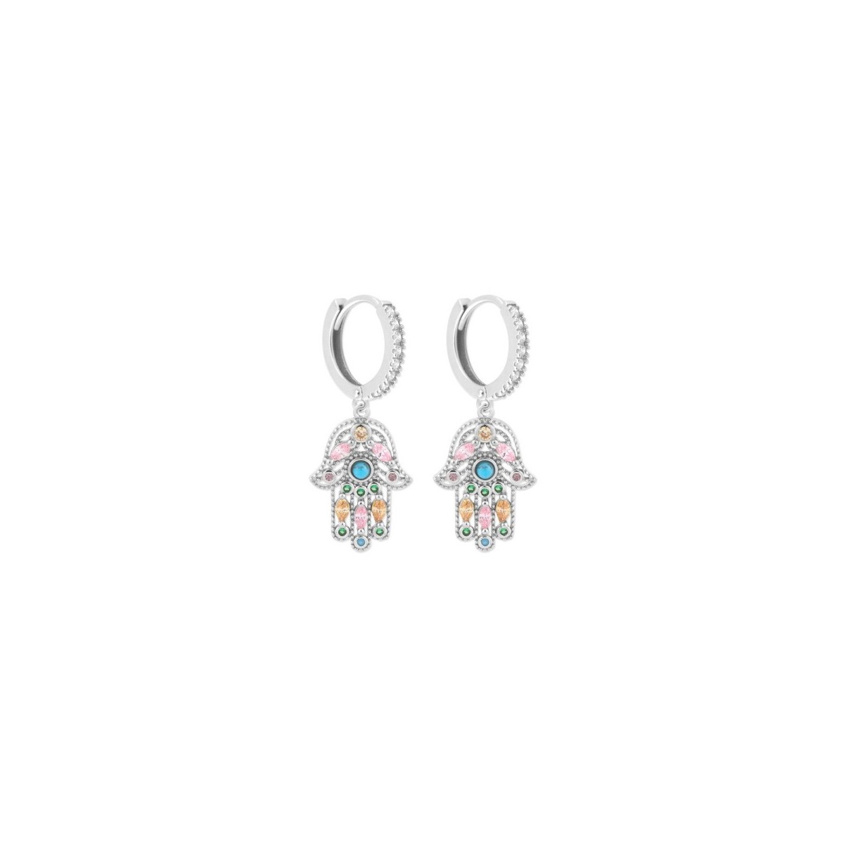 Pendientes plata y circonitas - MED374A