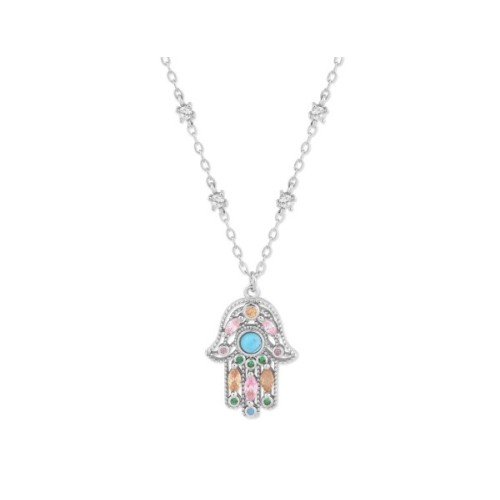Colgante plata y circonitas - MED373CL