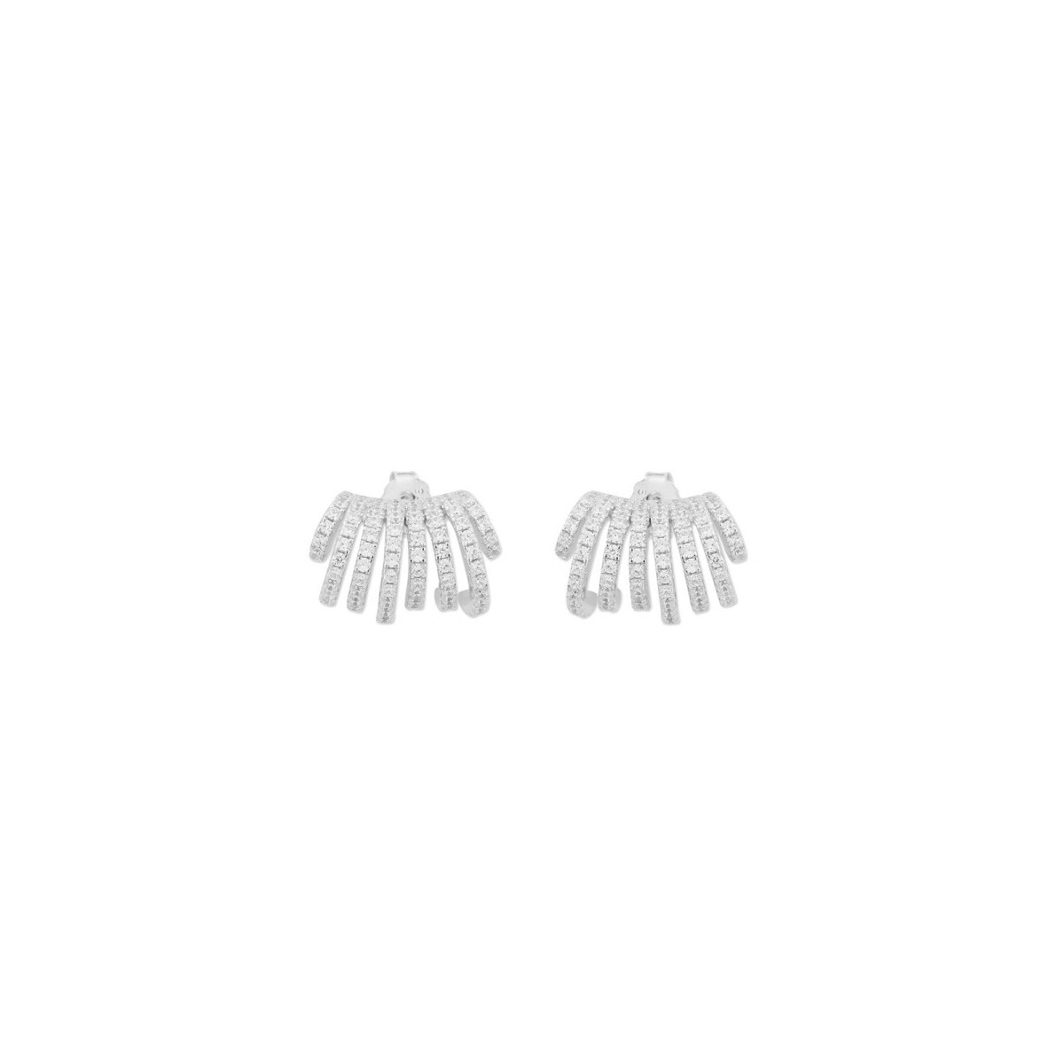 Pendientes plata y circonitas - MED340A