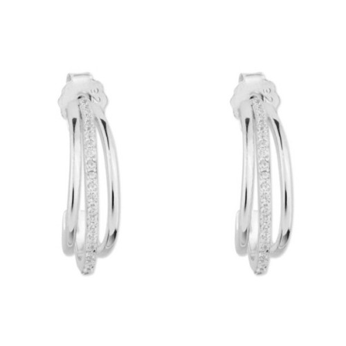 Pendientes plata y circonitas - MED344A