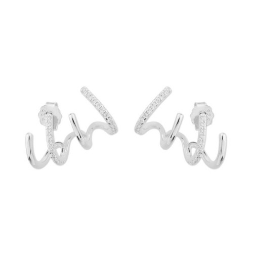 Pendientes plata y circonitas - MED341A