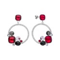 Pendientes plata y Liska Crystals - LSW0194A-R