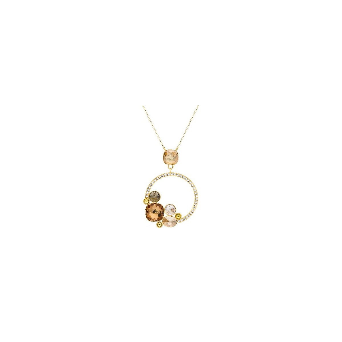 Colgante plata y Liska Crystals - LSW0194CL-DLT