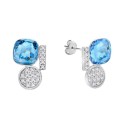 Pendientes plata y Liska Crystals - LSW0193A-AQ