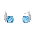 Pendientes plata y Liska Crystals - LSW0192A-AQ